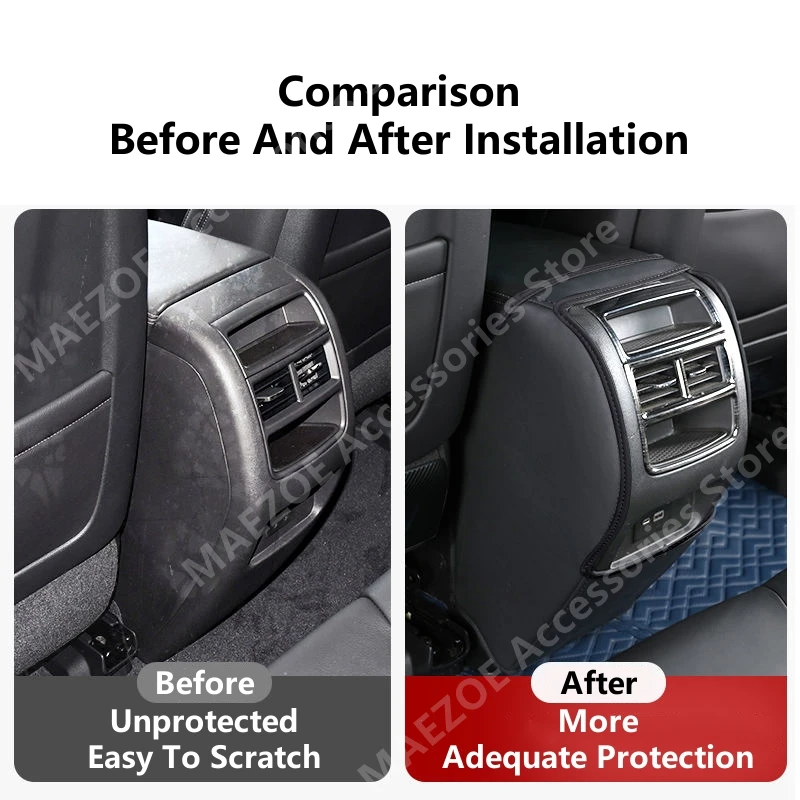 BYD ATTO 3 22-24용 팔걸이 박스 안티 킥 패드, 자동차 내부 장식 개조 액세서리