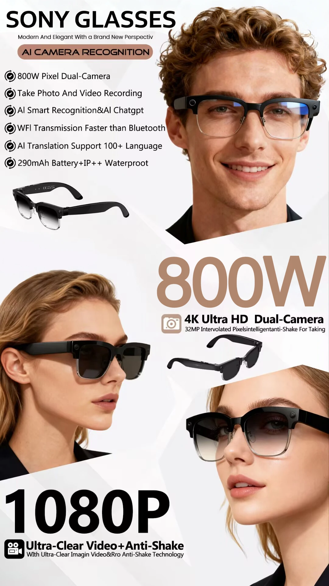 Smart Glasses With Camera Video Recording And Ai Translation_voghion.com