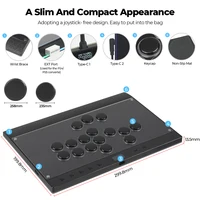 Haute42 C16 Magnetic Leverless Hitbox Controller Stickless Arcade Controller Keyboard For PC/ PS5/PS4 Hitbox Fighting Stick - Image 5