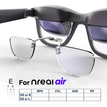 Nreal Air AR 스마트 안경 렌즈용 처방 렌즈, 맞춤형 근시 원시 난시, 안티 블루 방사선 안경