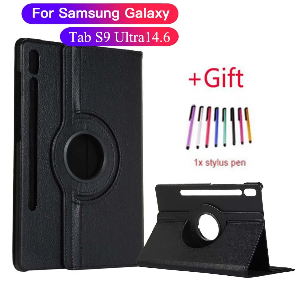 Custodia Per Tablet Rotante 360 Per Samsung Galaxy Tab S9 Custodia Flip Stand Ultra Da 14.6 Pollici Per Samsung Tab S9 Ultra 14.6 2023 Custodia Funda