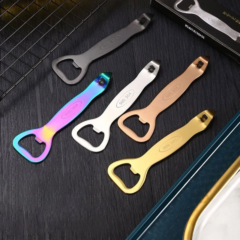 Stainless Steel Beer Bottle Opener Double Head Heavy Duty Lid Tool