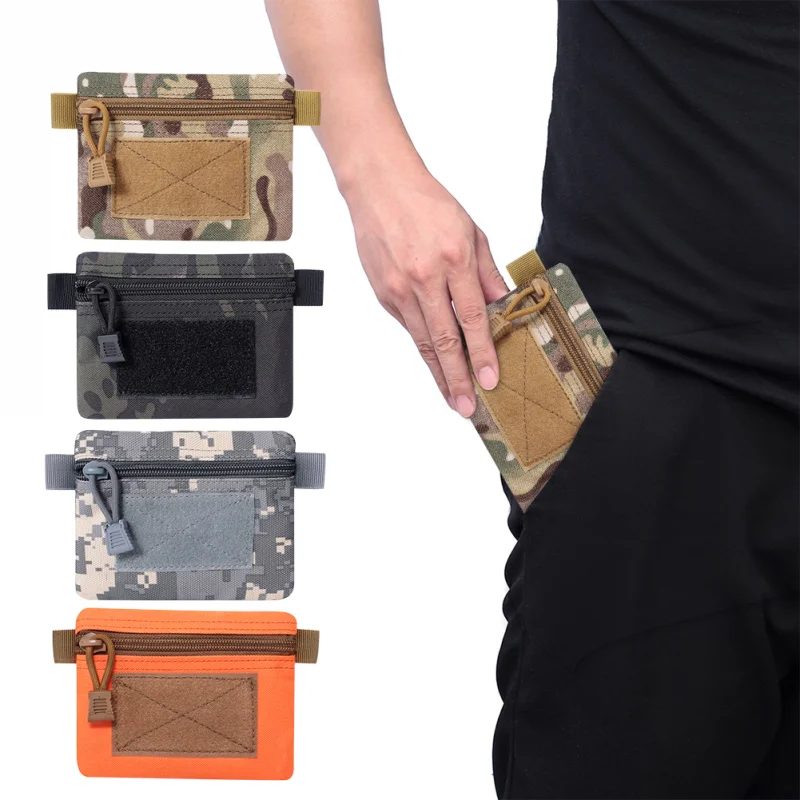 

Tactical Wallet Outdoor Pouch Pocket Camouflage Hunting Bag Zipper Pack Multifunctional Waterproof Waist Bag for Camping Hiking