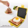 Microwave Sandwich Maker Even Cooking Microwave Toastie Sandwich Maker Dishwasher  with Adjustable Silicone Straps for Home 3