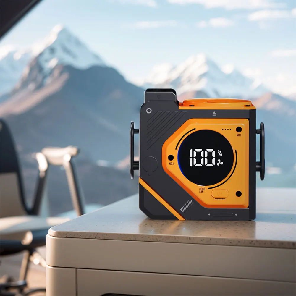 Description Picture 6 of itemWaist Hanger Fan 5000/9800mAh Outdoor Camping Fan Rechargeable Hanging Neck/Waist Fan for Outdoor Jobsite Climbing Hiking