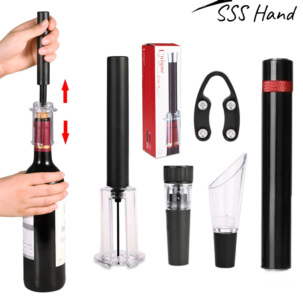 Sacacorchos De Aire Profesional - Abrebotellas De Vino Con Bomba De Acero Inoxidable, Fácil Y Rápido