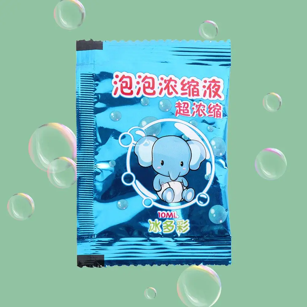 Pouch 10ml Concentrated Bubble Solution Safe Environmental Concentrated Bubble Liquid Toy Soap Bubble Supplement Bubble Blower
