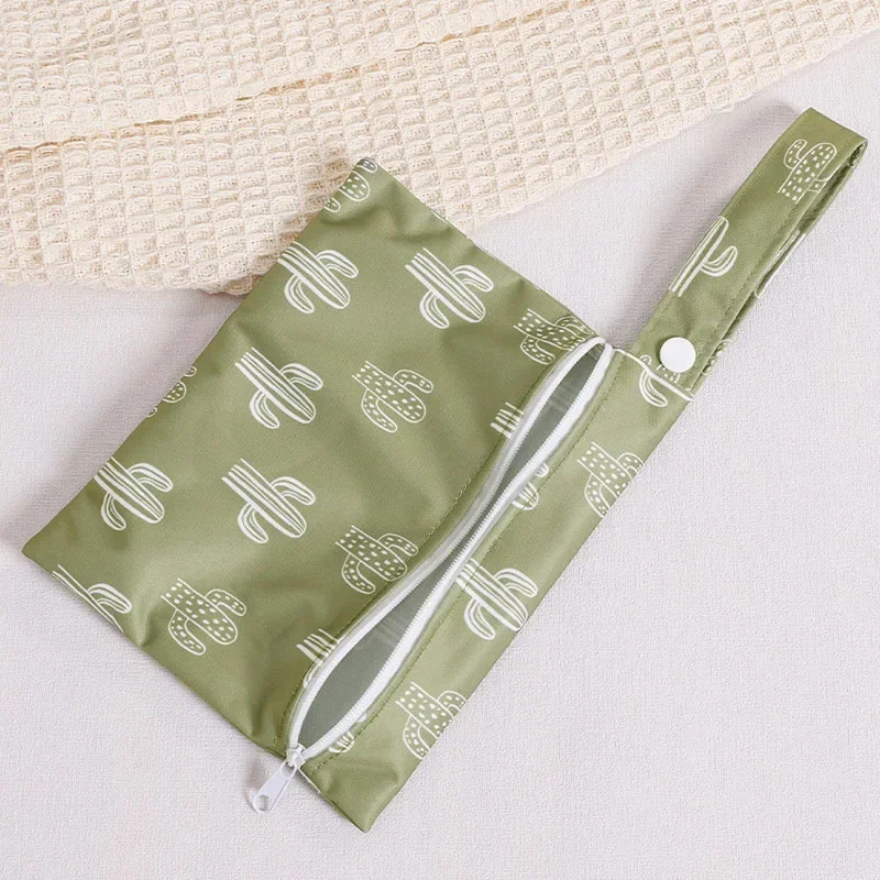 3pcs/Set Baby Diapers Bag Waterproof Recycled Fabric Dry Wet Nappy Bag Travel Outdoor Diaper Carry Pack Stroller Pocket Handbag