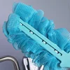 1PCS Long Handle Bath Brush Back Bath Shower Scrubber Body Soft Mesh Scrub Puff Clean Oneself Bath Back Brush 2