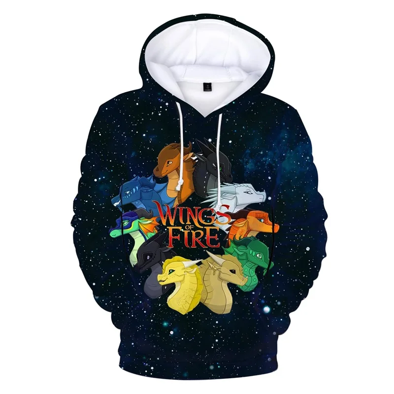 thumbnail image 1 of Sudadera con capucha con estampado 3D de alas de dragón de fuego para hombre, sudaderas informales de gran tamaño, ropa de calle, 1 of 5