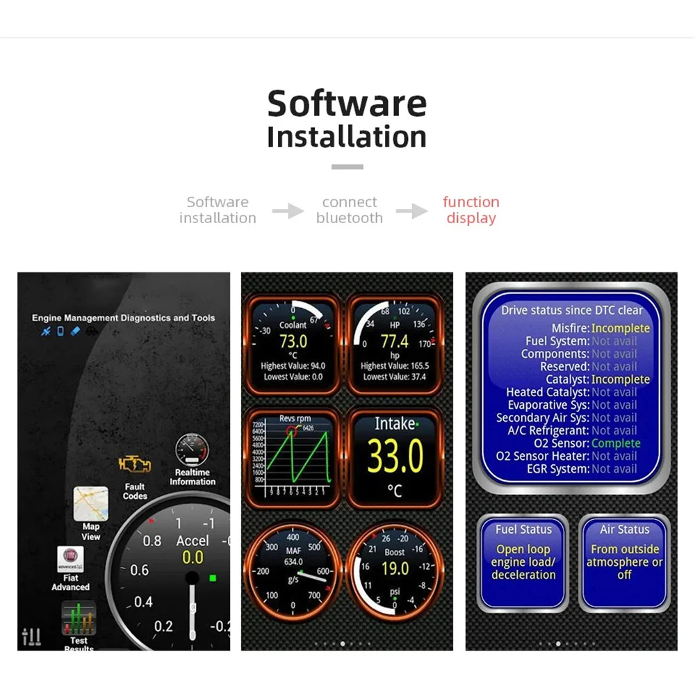 ELM327 Mini OBD2 Bluetooth 5.1 for Android / IOS Car Scanner ELM 327 Auto Diagnostic Tools OBDII V2.1 Scan Code Reader Adapter 4