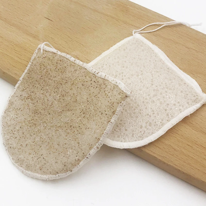 

Konjac Cleansing Cotton Facial Makeup Remover and Shampoo Free Rubbing Facial Wipe for Exfoliation, Cleansing and Makeup