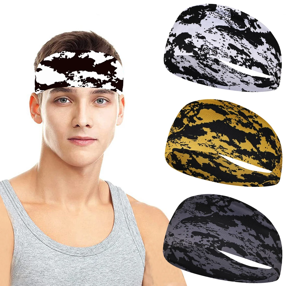 

Women Girls Tie Dye Boho Hair Bands Workout Yoga Running Sports Fitness Sweat Headwrap Elastic Non Slip Hair Accessories