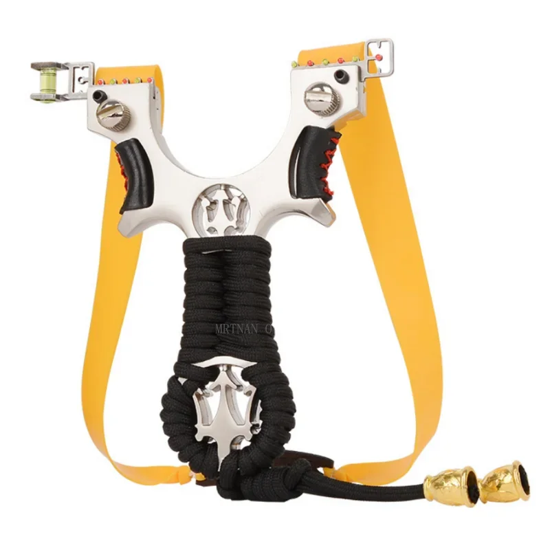Laser slingshot High Quality Alloy Slingshot Flat Rubber Band Hunting Shooting Outdoor Catapult Hunting Slingshot 5