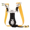 Laser slingshot High Quality Alloy Slingshot Flat Rubber Band Hunting Shooting Outdoor Catapult Hunting Slingshot 5