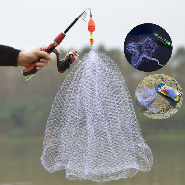 12 Size Fishing Net Trap Mesh Luminous Bead Netting Sea Fish Net Tackle  Design Copper Shoal Cast Gill Feeder Fishing Trap - AliExpress