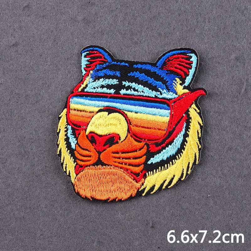Diansour Eisen auf Patches für Kleidung thermoadhäsive Patches Abenteuer Landschaft Tier Stickerei Patch auf Kleidung DIY – Detail 31