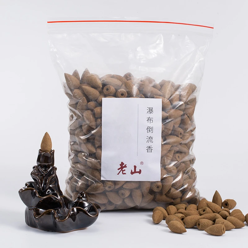 thumbnail image 1 of Cono de incienso con fragancia de reflujo de plantas naturales de 1000 g para purificación, meditación zen y relajante en interiores y templos budistas, 1 of 5