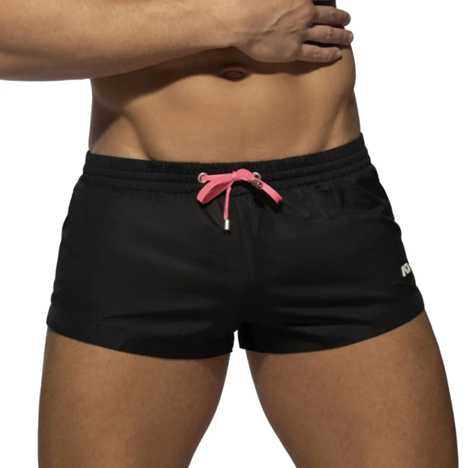 Male Spring Summer Ultra Shorts Solid Color Elastic Waist Drawstring Comfort Mini Shorts Men Beach Wear Shorts Ropa Hombre 5