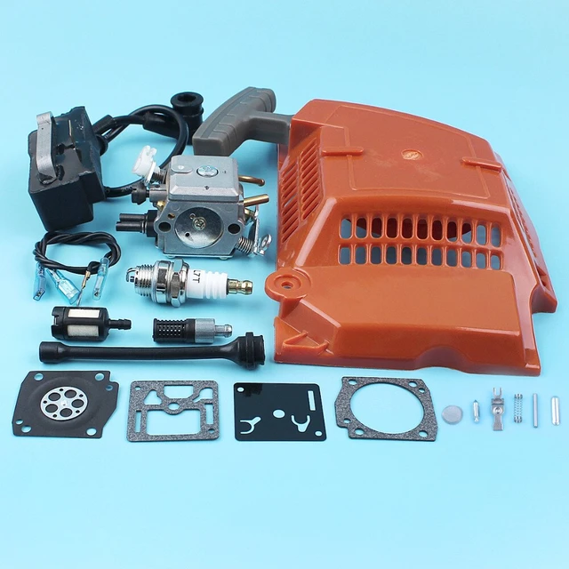 Macromoleculc Kit de Tuyau d'huile de Tige de Starter de démarrage de Filtre  à Air de carburateur for Husqvarna 365 371 372 362 tronçonneuse for Walbro  Carb HD-12 HD-6 : : Jardin