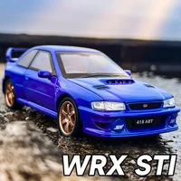 1:32 JDM Subaru Impreza STI WRX Alloy Model Car Toy Diecasts Metal Casting Sound and Light Car Toys For Children Vehicle 1