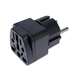 Universal AC Power Socket Adapter - EU (Black)