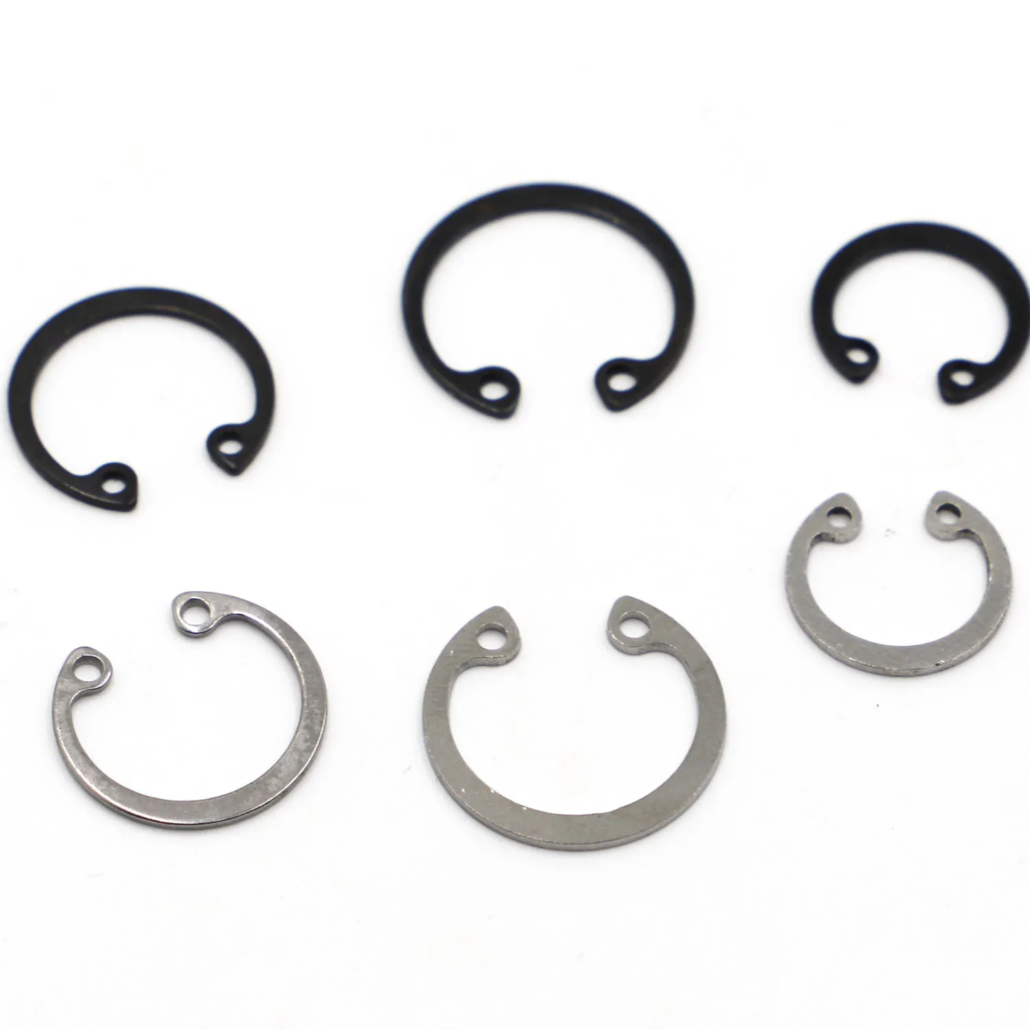 

GB893 M8-M30 C Type internal Circlip Retaining Rings For Hole 304 Stainless Steel Black 65 Manganese Steel Circlip Snap Rings