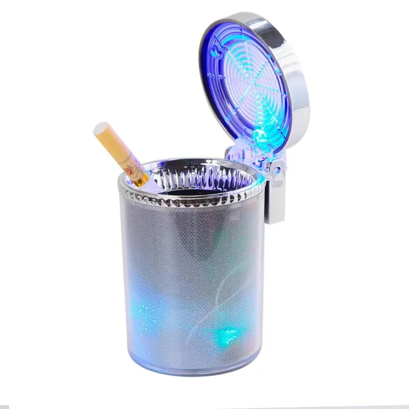 Car Ashtray with Cover LED Light car ashtray