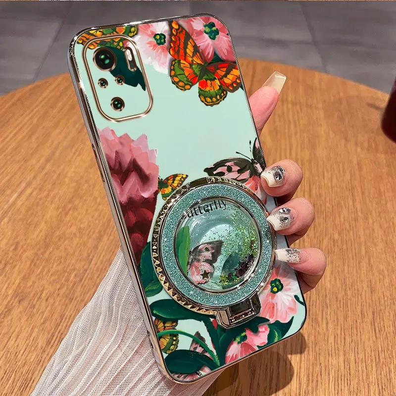 Colorful Butterflies Plating Phone Case