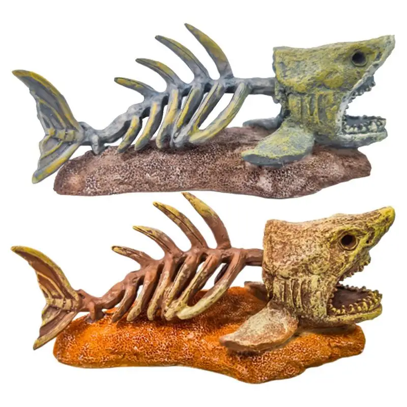 

Small Aquarium Decorations Resin Fish Bone Fish Hiding Cave Aquarium Landscape Natural Fish Ornaments Artificial Landscaping