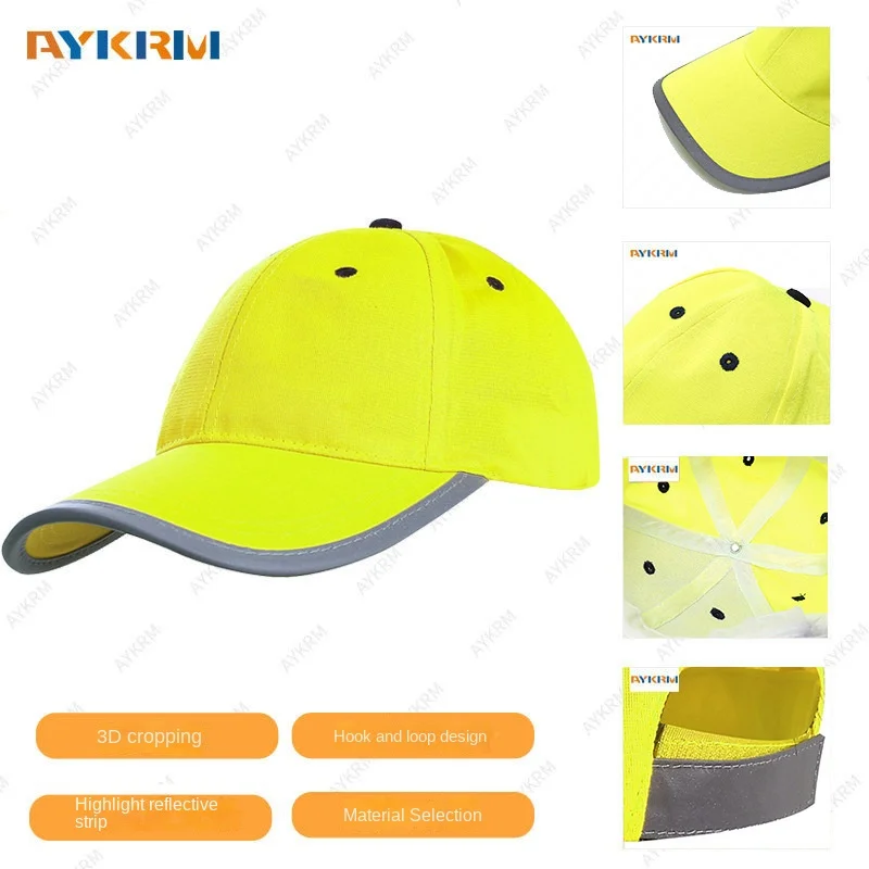 Casquette De Course Réfléchissante - Sécurité Lavable - Taille 58cm - Neuf