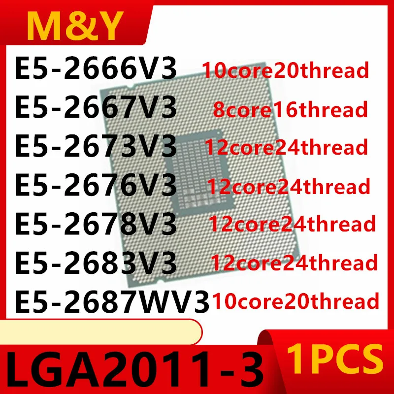 Intel Xeon Processors E5-2666V3 E5-2667V3 E5-2673V3 E5-2676V3 E5-2678V3 E5-2683V3 E5-2687WV3