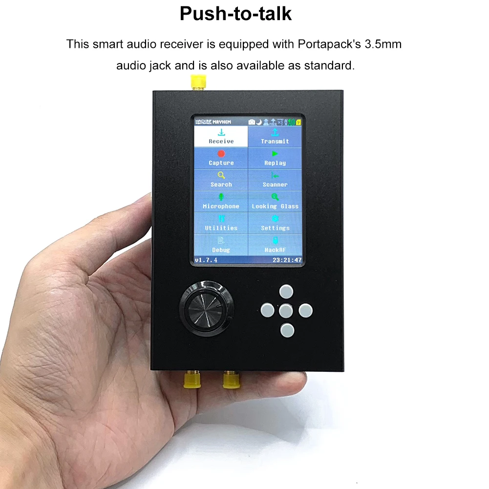 Ʈ  , HackRF One Portapack H2 , V1.7.4 ߿ ÷  SDR , 3 ׳, 1 USB ̺