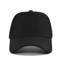 Customized Logo Hard Top 5 Pieces Mesh Baseball Cap For Men Women Advertising Cap Breathable Sun Hat Solid Color Visor Gorra 2