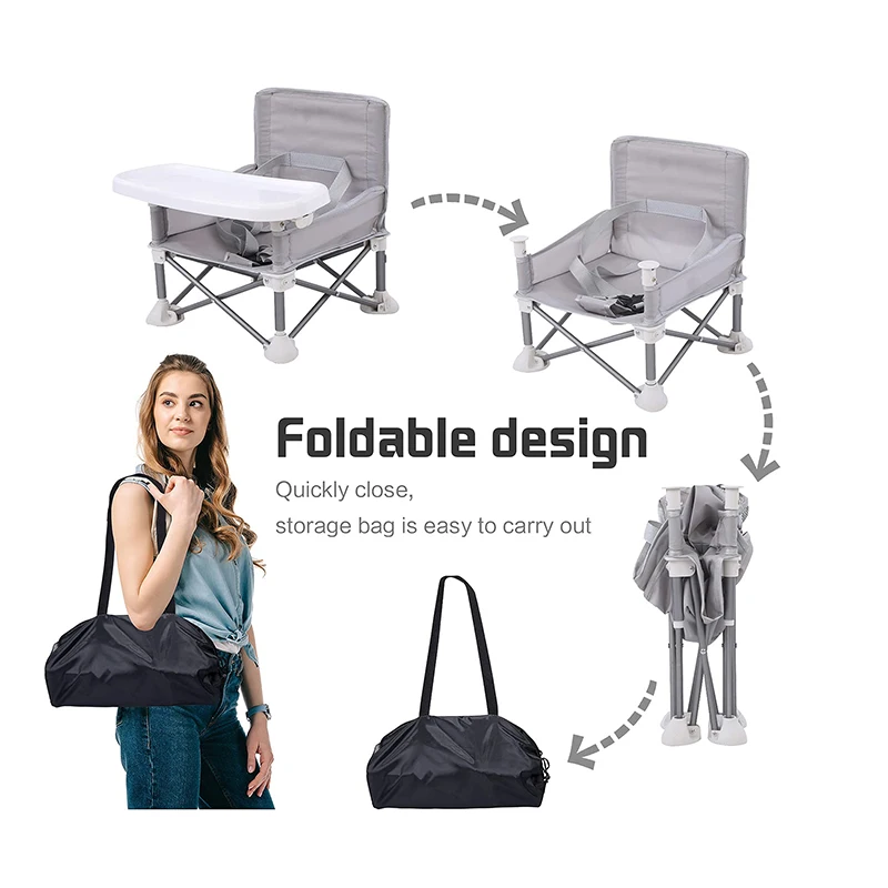 Baby Booster Seat Dining Chair Portable Folding Kids Feeding