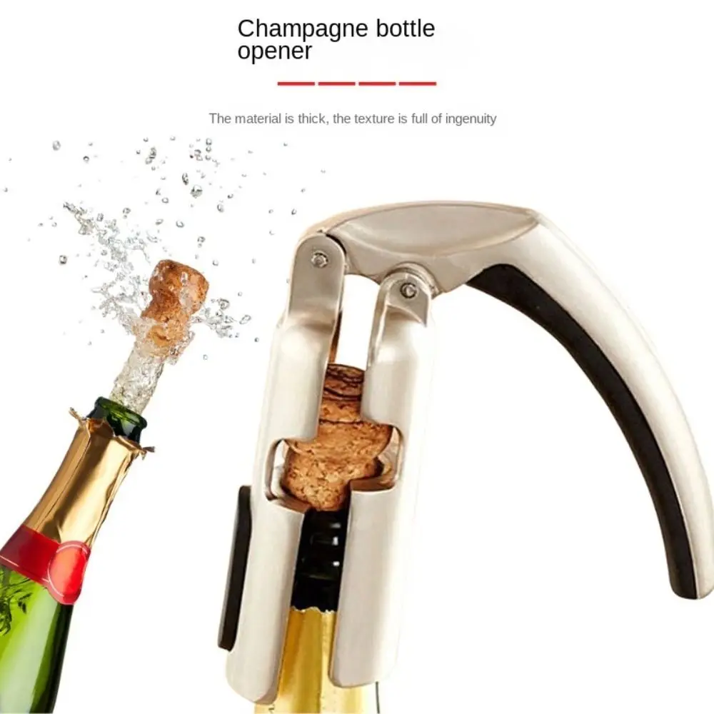 

2pcs Silver Champagne stopper stainless steel Champagne Bottle Opener Wine Cork Puller