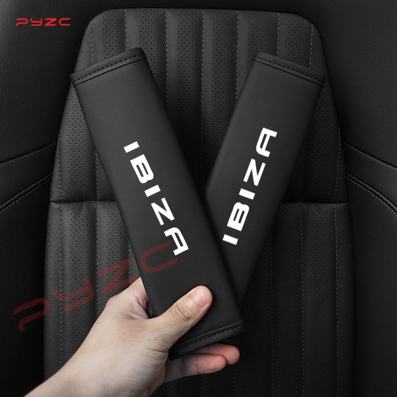 Car Suede Safety Belt Cover Shoulder Protection Shoulder Protective Pad Voor Stoel Ibiza 6f 6l 6j 2011 Mk3 6K Iv
