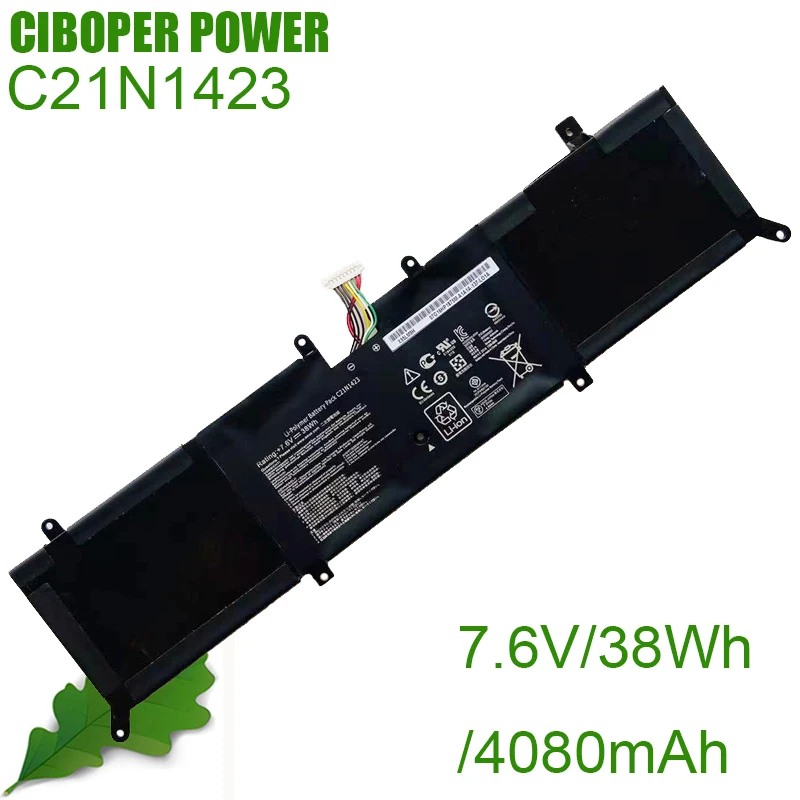 

CP Аккумулятор для ноутбука C21N1423 7,6 В/38 Втч для X302L X302LJ X302LA R301LA F302LJ F302U X302LJ-R4073/R4036H Series