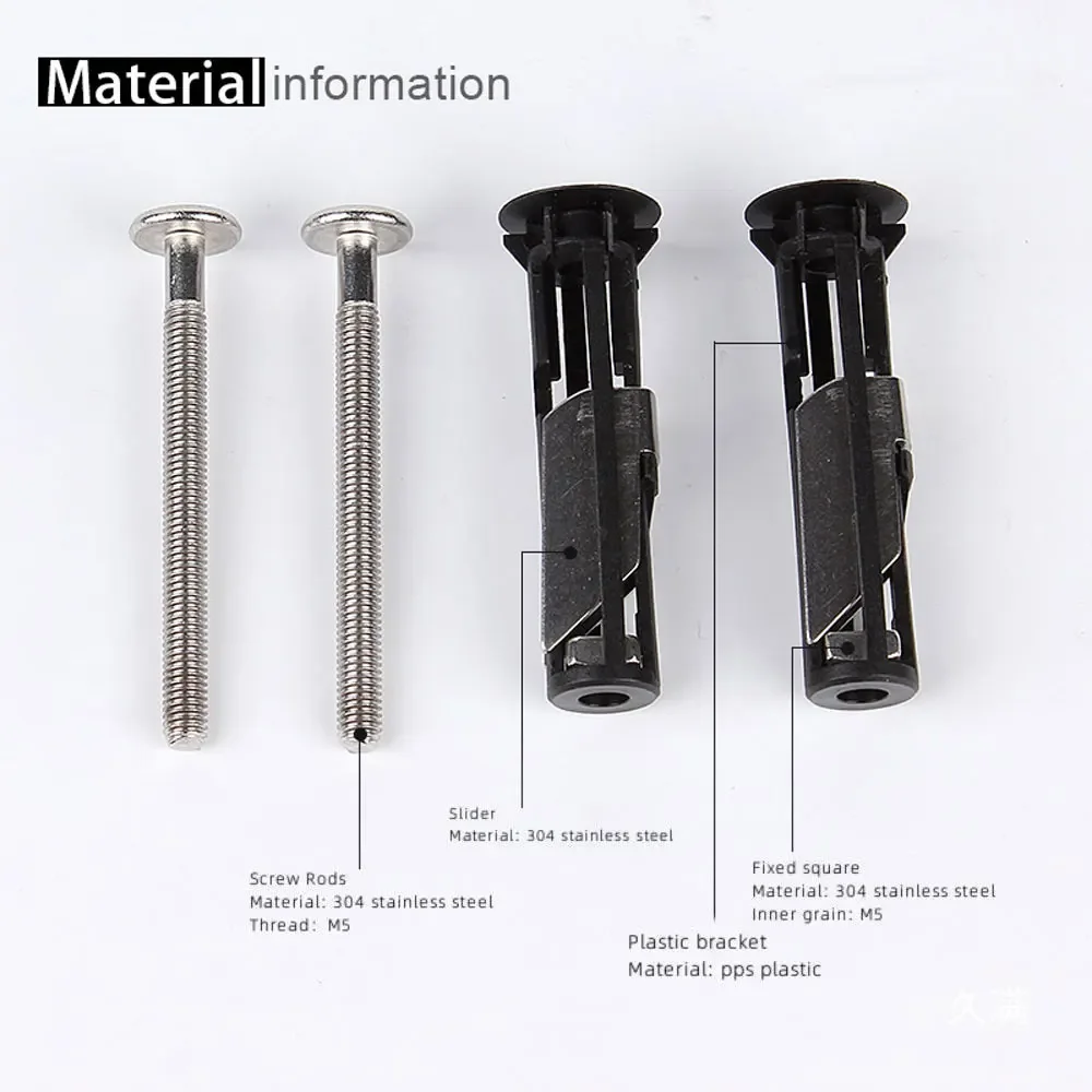 Toilet Seat Bolt Kit Toilet Cover Maintenance Accessory Screws Wc Replacement Parts Universal Bathroom Accessories