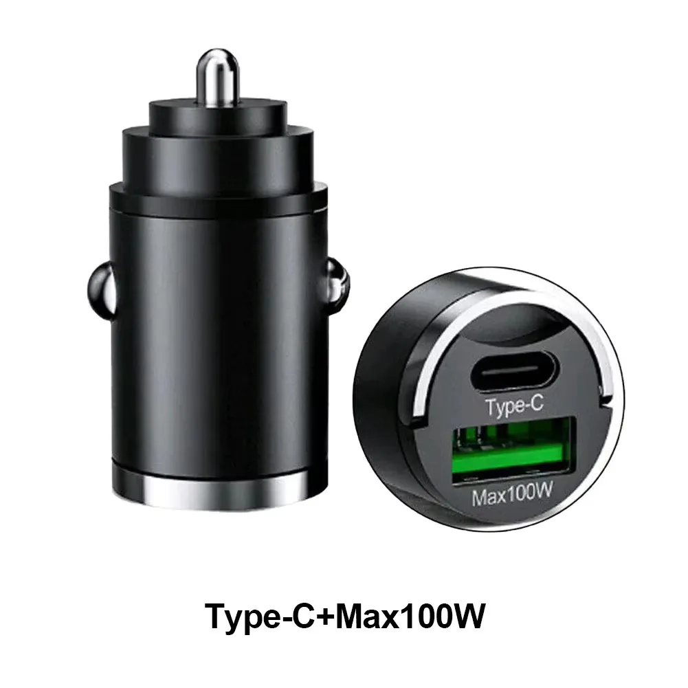 USB Araç Şarj Cihazı Hızlı Şarj 4.0 QC4.0 QC3.0 PPS SCP 5A PD Tip C 200W Hızlı Araç USB Şarj Cihazı iPhone Xiaomi Cep Telefonu İçin