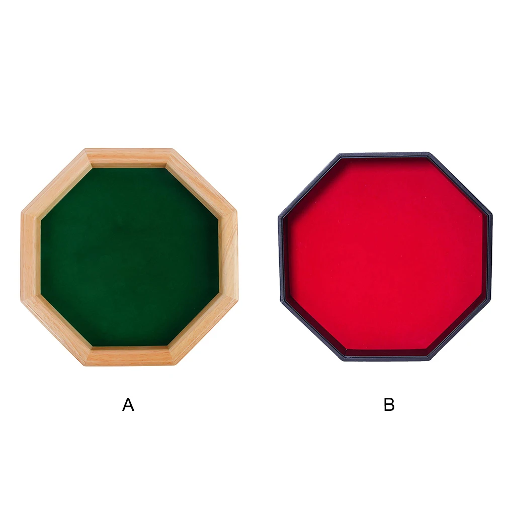 

Деревянный поднос для игральных костей, деревянный восьмиугольный поднос для ночных вечеринок и торжеств