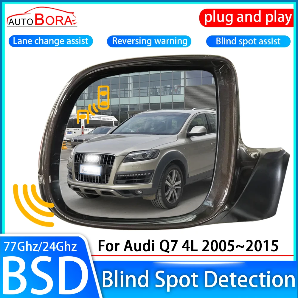 ZhuCamX Car Blind Spot Detection System BSD BSA Sensor Drive Rear Mirror Monitoring for Audi Q7 4L 2005~2015