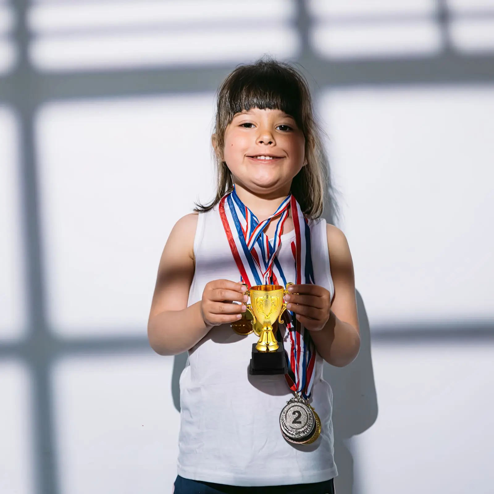 Plastic Trophy Toys for Kids Award Sports Cup for Kindergarten Primary School Girls Boys