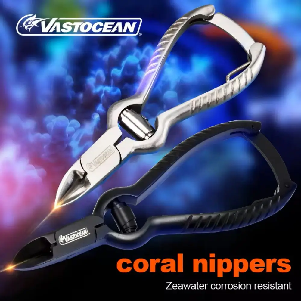 VASTOCEAN SPS Aquarium Straight Coral Plant Pliers Scissors Stainless Steel Fish Reef Tank Cleaning Tools Cutter Clipper