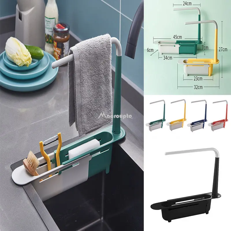 Telescopic Sink Shelf Kitchen Sinks Organizer - Sink Shelf Kitchen Organizer Soap