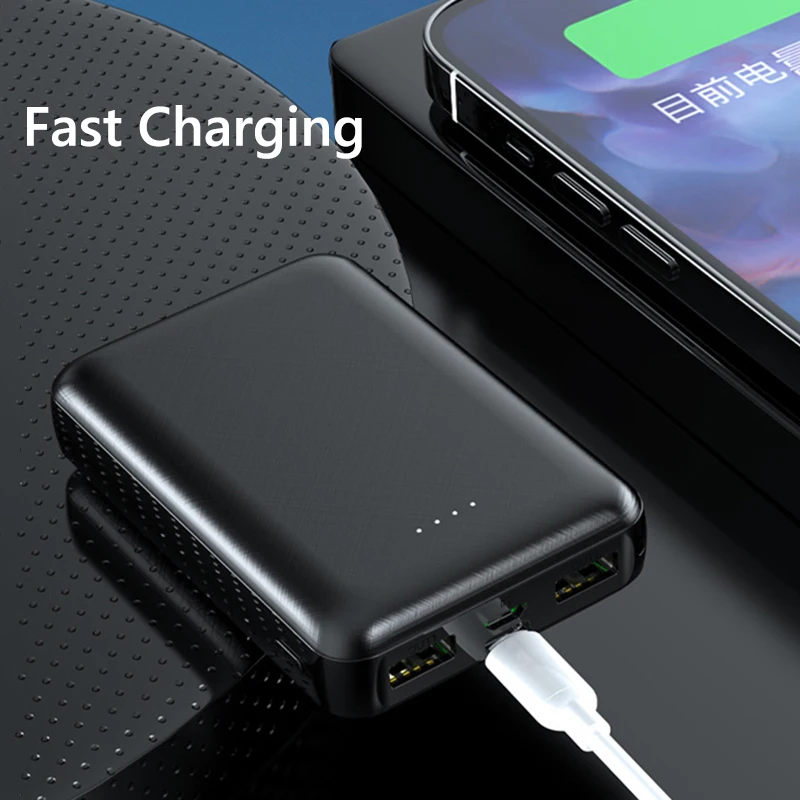 Caricatore portatile Power Bank 20000mAh 5V 2A Powerbank per ventola di raffreddamento giacca gilet riscaldato iPhone Samsung Xiaomi batteria esterna - Image 3