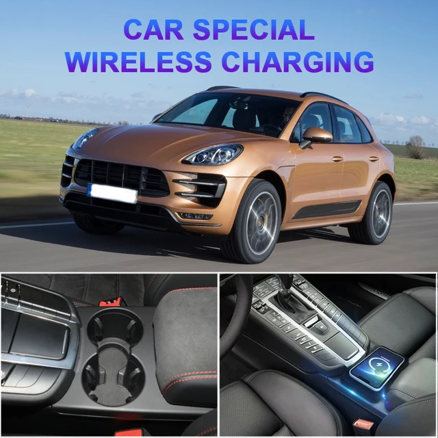 Iphone Porsche Taycan Wireless Charging 15W Car QI Wireless
