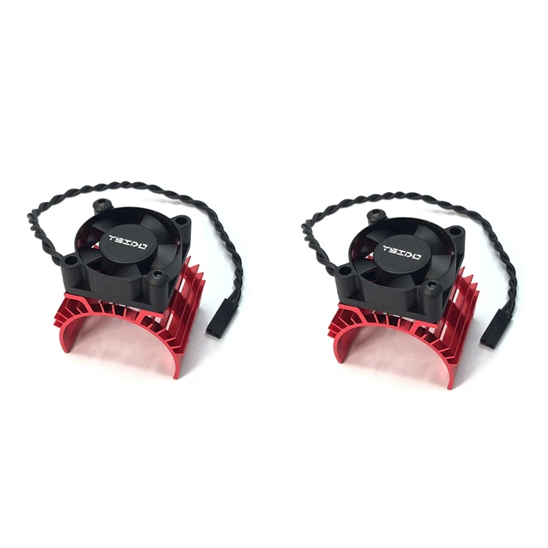 

2X Motor Heatsink Cover Cooling Fan For Wltoys 144001 124019 124018 124016 104001 RC Car 540 550 3650 Motor Heat Sink,2-Drop Shi