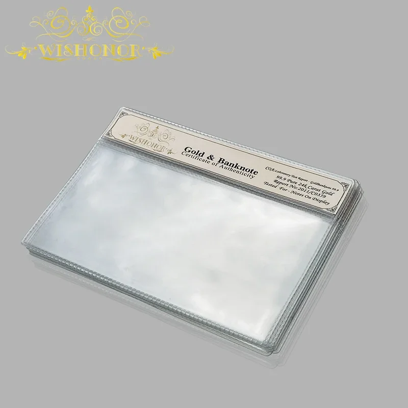 2024 New Products For High Quality Products Empty New Nice Plastic COA Frame Witch is Used for Gold Banknote