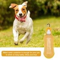 500ml Portable Dog Water Bottle Foldable Pet Feeder Bowl Water Bottle Pets Outdoor Travel Drinking Dog Bowls 3